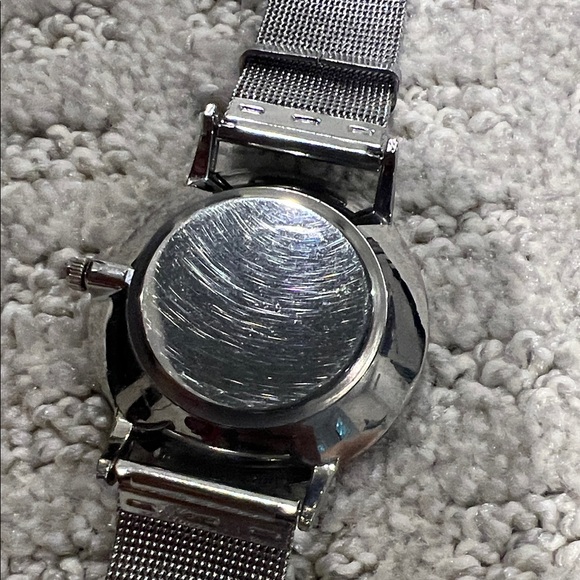 Silver and Black Men's Watch - Picture 3 of 5